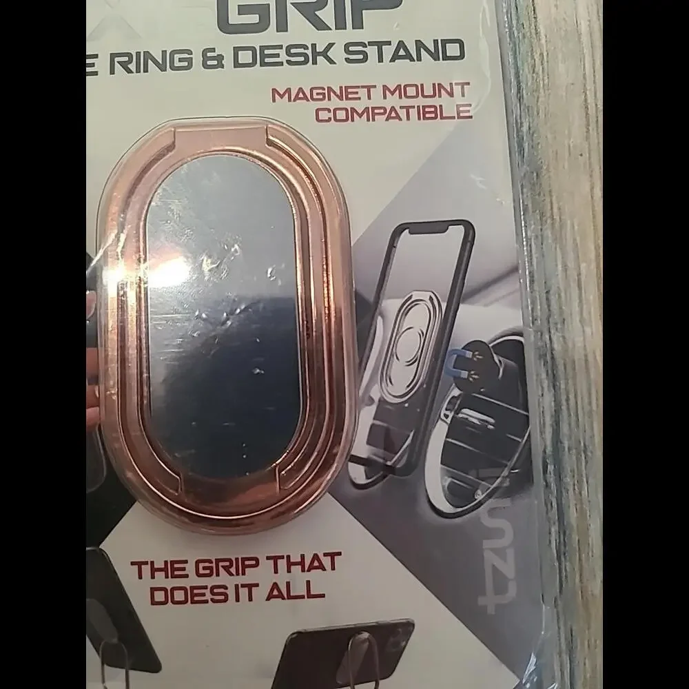 2 Pk AXISGRIP Phone Ring & Desk Stand 360° Cell Phone Mount Magnet Compatible